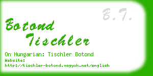 botond tischler business card